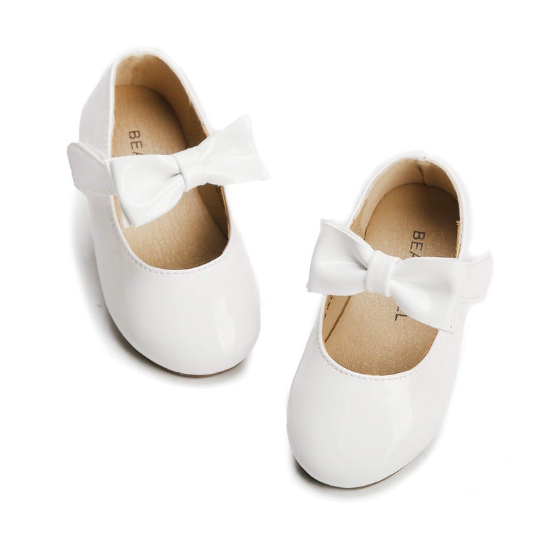 Felix & Flora Girls Dress Shoes - Mary Jane Ballet Flats Party Wedding School Size 7 Toddler - Image 1